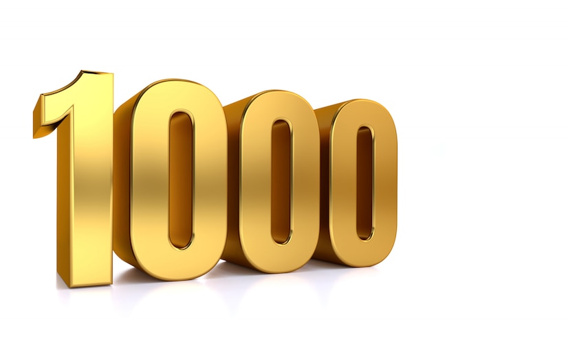 1000 Number Animated GIF Logo Designs