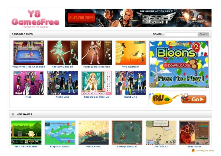 Y8 Games http://www.y8gamesfree.com